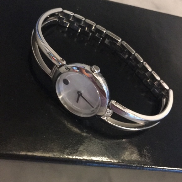 Movado Mother of Pearl Dial/Silver Band Ladies - Picture 7 of 16